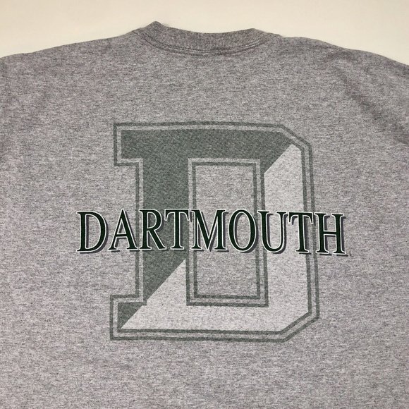 Vintage Dartmouth College Long Sleeve gray T Shirt Jansport Size Large USA  Made - Picture 2 of 10